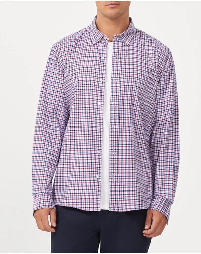 Van Heusen - Stretch Gingham Oxford Casual Shirt