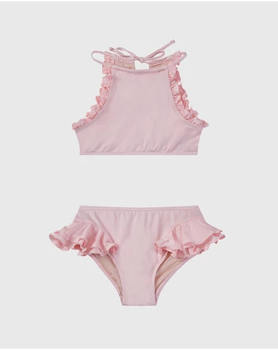 Aqua Blu Kids - Stepping Stones Halter Neck Bikini Set - Kids