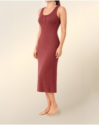 Gingerlilly - Monique Long Sleeveless Henley Dress
