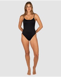 Baku Swimwear - Rococco Minimalist High Leg One Piece Swimsuit