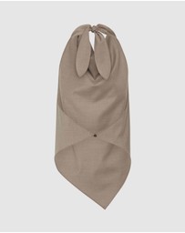 St. Agni - Wool Cowl Backless Top