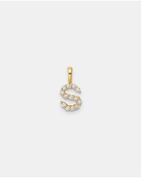 Zoe Olivia - 9K Gold Lab Grown Diamond Initial S Pendant