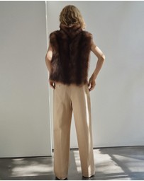 M.N.G - Straight-Leg Pleated Denim Trousers