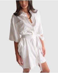 Decjuba - D-Luxe Linen Blend Short Dress