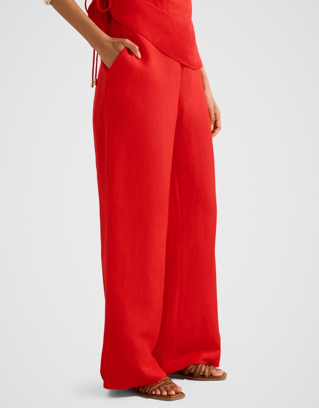 Forever New Petite - Caitlin Petite Linen Wide Leg Pants