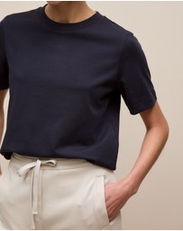 Trenery - Cotton Crew T-shirt in Night Sky