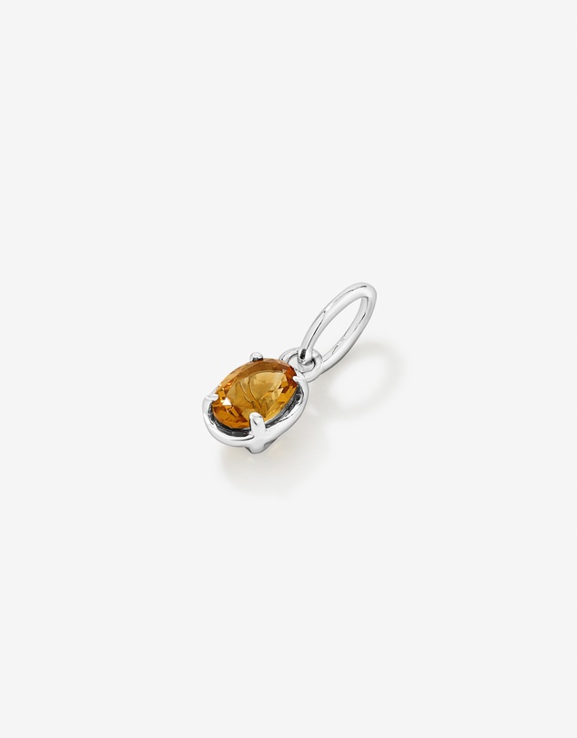 Michael Hill - Oval-Cut Citrine Pendant in Sterling Silver