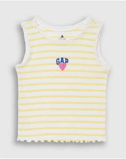 GAP - Lace Trim Tank - Babies-Kids