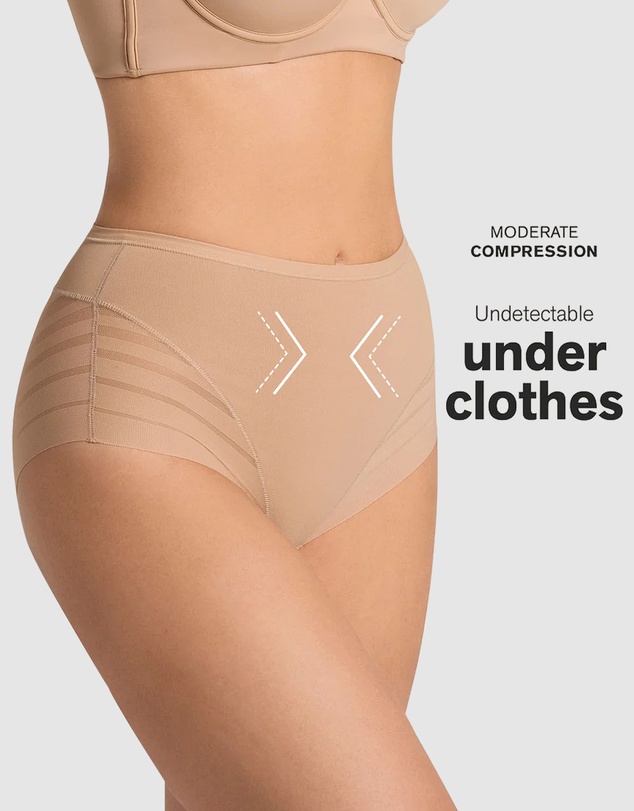 Leonisa - Lace Stripe Undetectable Seamless Shaping Brief