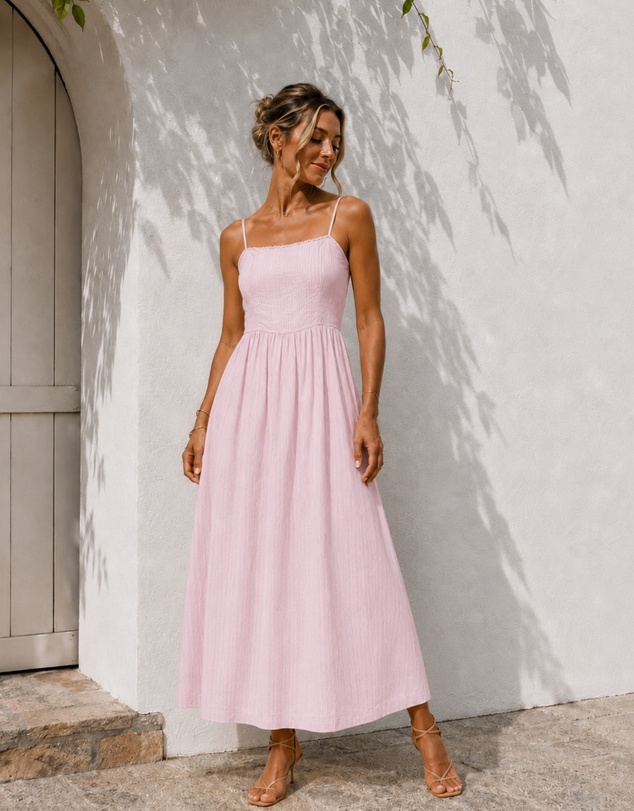 Esther & Co - Janiella Dress - Pastel Pink