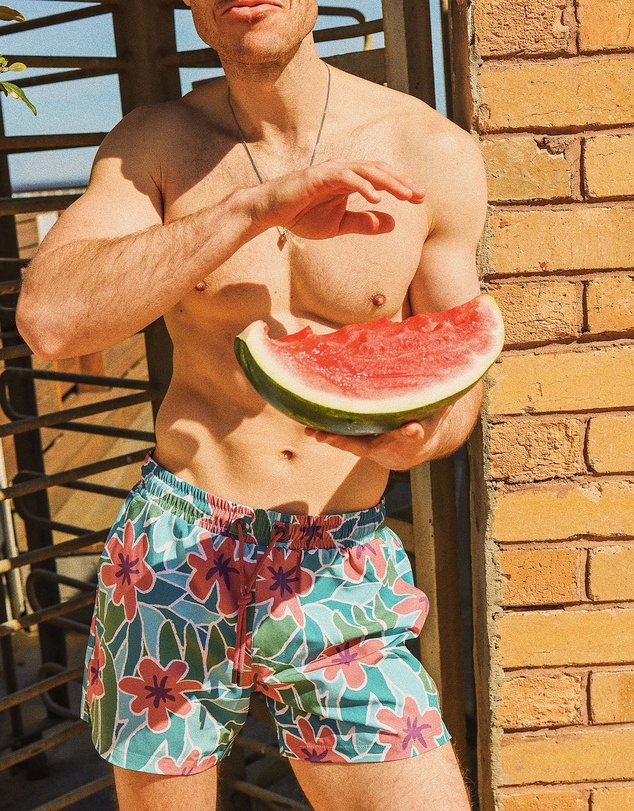Skwosh - Wild Thing Men's Eco Swim Shorts in Pink