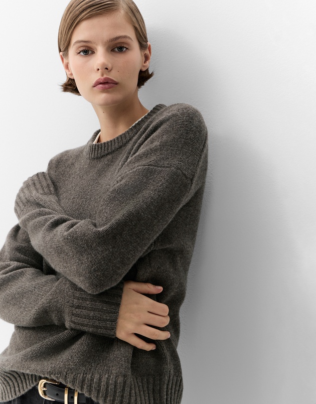 UNISON - Merino Wool Crew Neck Knit