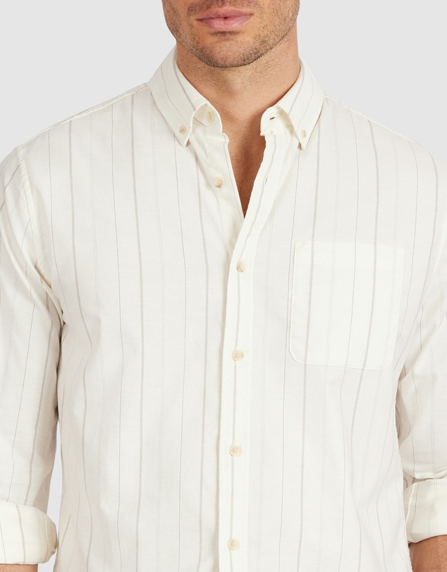 Tarocash - Stripe Oxford Easy Care Shirt
