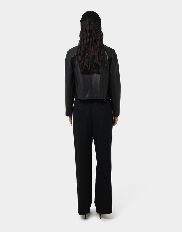 Forcast - Kim Cropped PU Leather Jacket