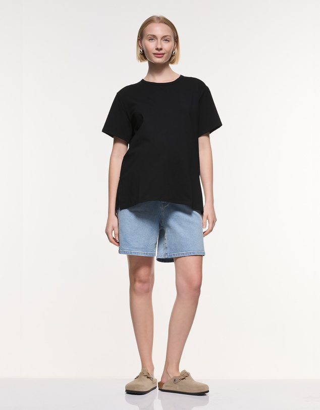 Soon Maternity - Relaxed Denim Shorts