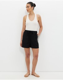 Calli - Relaxed Stripe Detail Shorts