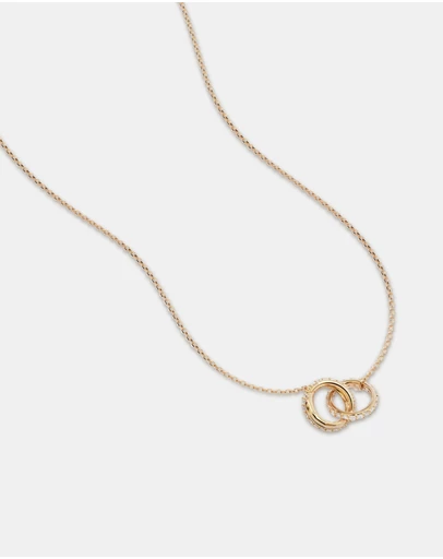 By Charlotte - Entwined Hearts Necklace