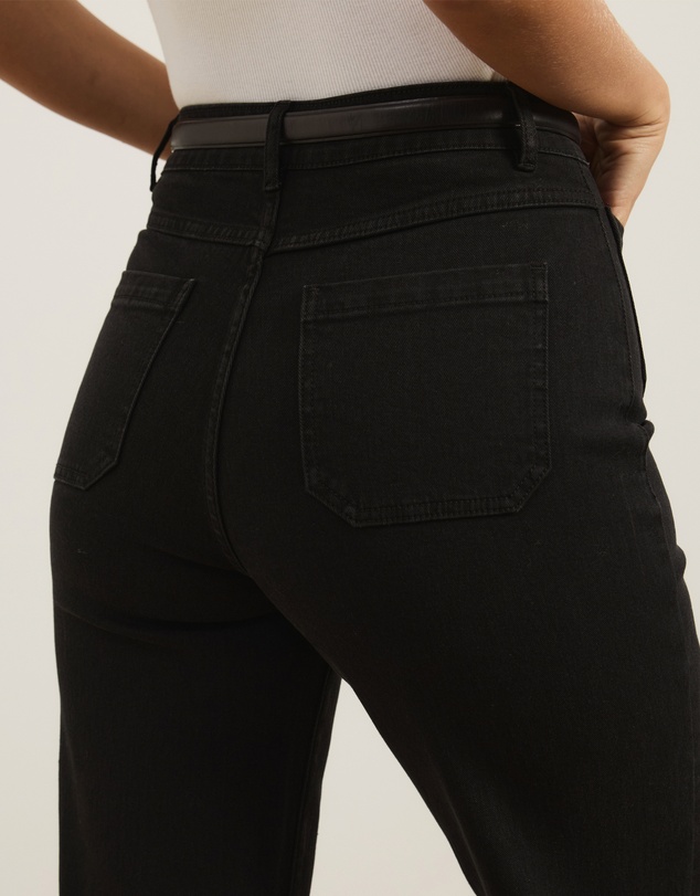 Atmos&Here - Luella High Rise Crop Flare Jeans