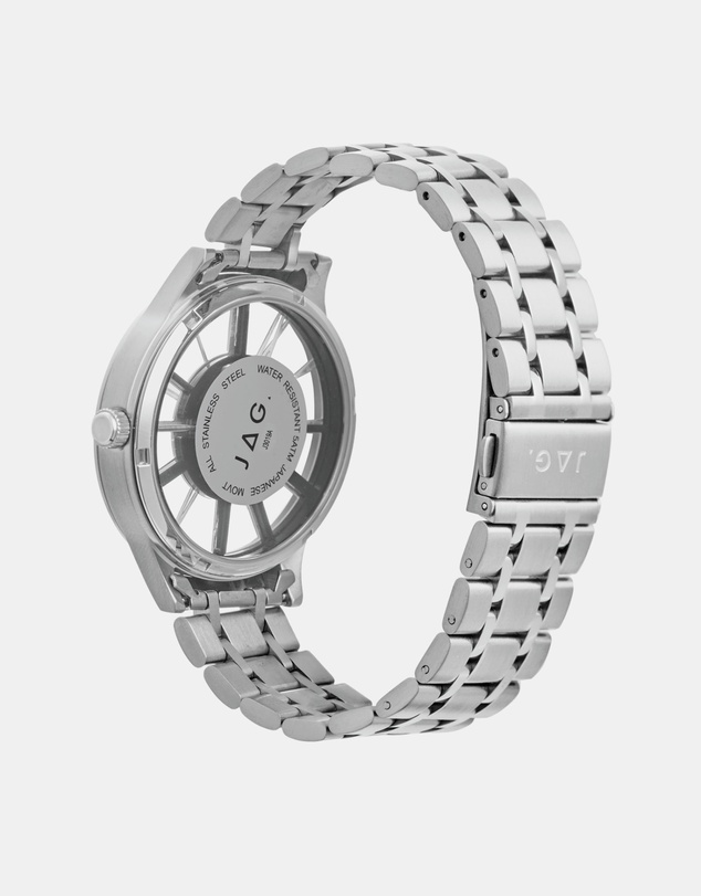 Jag - Gerroa Mens Blue Dial 43mm Silver Watch