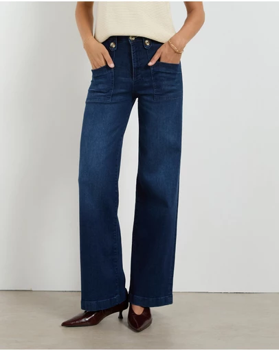 DRICOPER DENIM - Sherry Long Wide Straight Leg Jeans