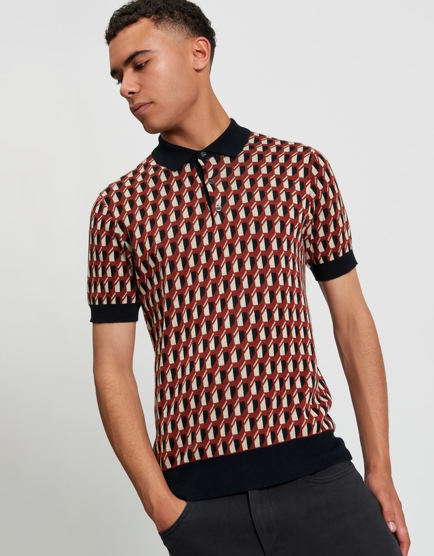 Ben Sherman - All Over Jacquard Polo