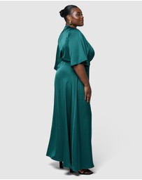 Pink Dusk by Curve Project - Glitz and Glam Maxi Dress