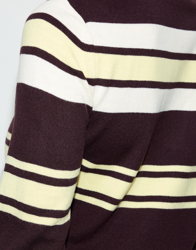 Dazie - Off Duty Striped Knit Sweater
