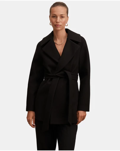 Forever New - Sabrina Short Wrap Coat
