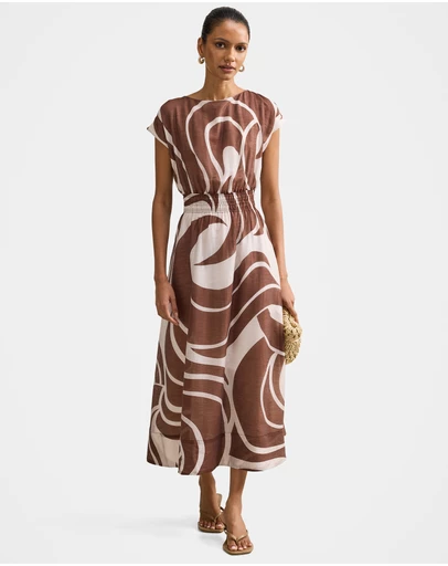 Forever New Petite - Callie Petite Ruched Midi Dress