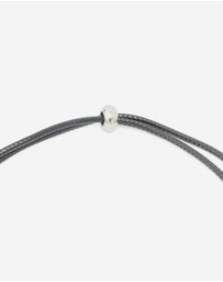 Lovisa - Waterproof Stainless Steel Large Bubble Letter J Cord Necklace
