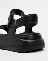 Holster - Cloudnine EVA Wedge Sandals - Black - Women's