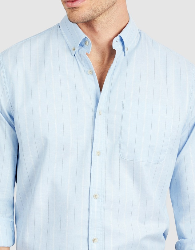 Tarocash - Stripe Oxford Easy Care Shirt