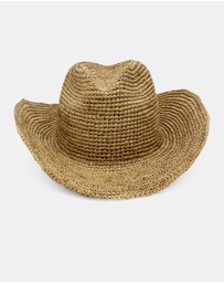 Morgan & Taylor - Rowyn Relaxed Cowboy Fedora in Tan Brown