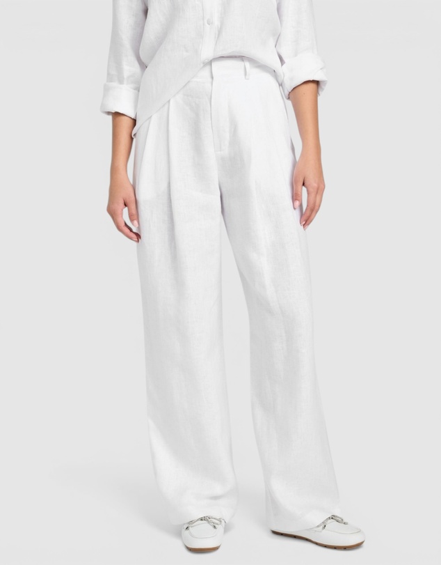 GUESS - Eco Jenny Wide Leg Linen Pants
