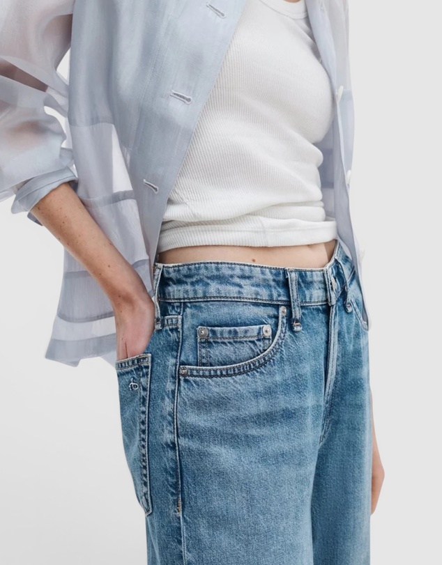 rag & bone - Featherweight Logan Wide Jeans