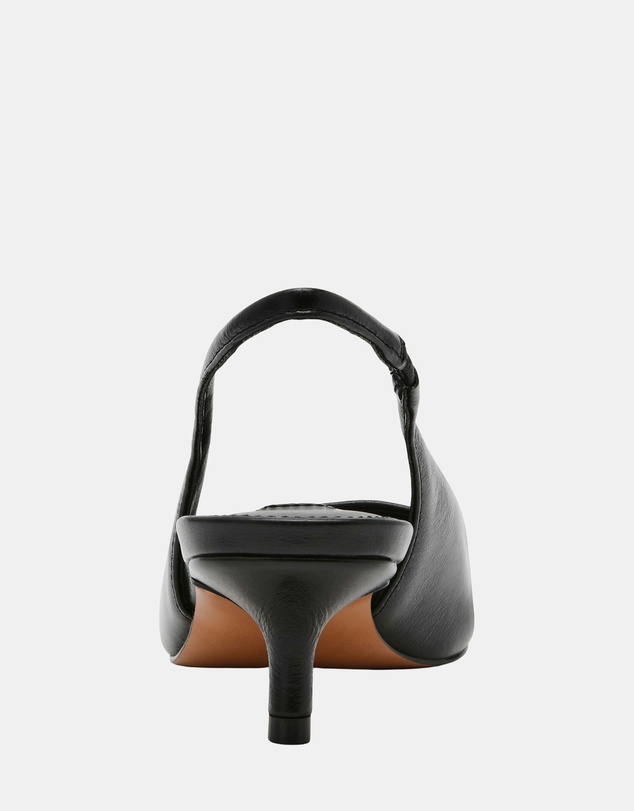 Steve Madden - Kari Black Leather Heels