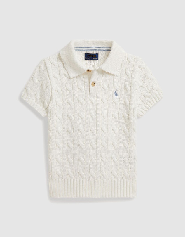 Polo Ralph Lauren - Short Sleeve Classic Cable Sweater - Kids