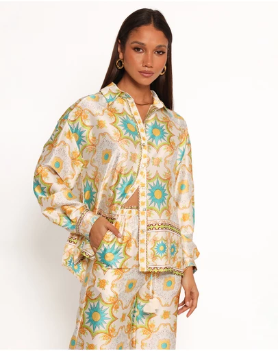 Petal & Pup - Gretel Shirt - White Multi