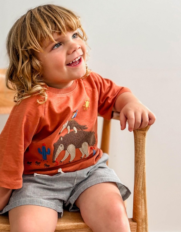 Purebaby - Linen Blend Short -Kids-Babies