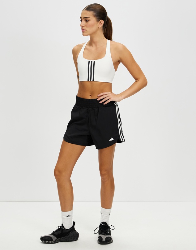 adidas Performance - Pacer Training 3-Stripes Woven High-Rise Shorts