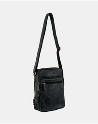 Pierre Cardin - Pierre Cardin Rustic Leather Cross Body Bag