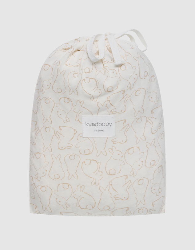 Kynd Baby - Fitted Cot Sheet in Rabbit