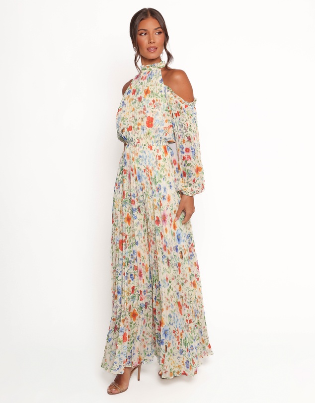 Petal & Pup - Hilary Pleated Maxi Dress - Garden Floral