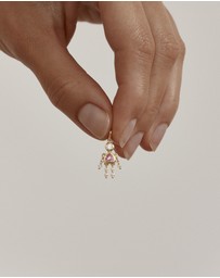 By Charlotte - Tiny Dancer Pendant - Pink Crystal