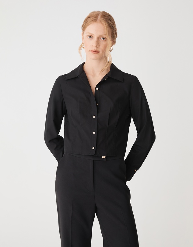 Forcast - Gabby Pleated Hem Shirt