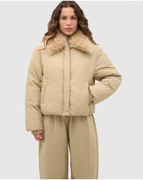 Seed Heritage - Faux Fur Collar Jacket