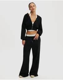 Cotton On Body Active - Active Raw Edge Wide Leg Sweatpants