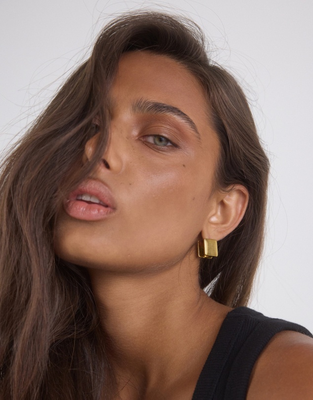 CENDRE - Willia Huggie Earrings 18K Gold