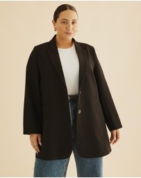 Atmos&Here Curvy - Mika Longline Blazer Coat