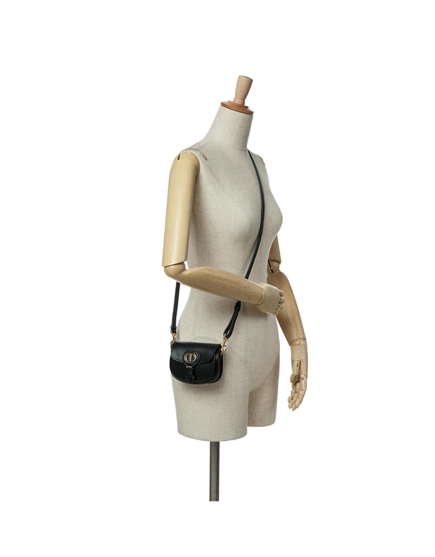 Pre-Loved by Azura Reborn - Pre-Loved dior Saddle Leather Shoulder Bag with Adjustable Strap and Metal Details